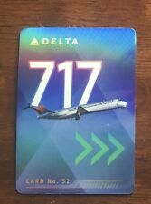 2022 Delta Air Lines Boeing 717 Aircraft Pilot Trading Card #52 picture