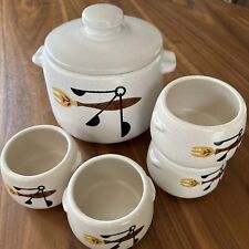 Vintage Westbend Bean Pot with 4 Cups picture
