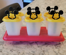 TUPPERWARE NEW MICKEY MOUSE ICE TUPS POPSICLE FUDGSICLE MAKER SET OF 6 picture