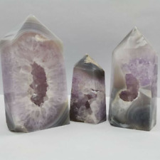 100-300g Natural Amethyst Agate Quartz Crystal Geode Column Crystal Wand picture