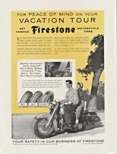 1956 Firestone Motorcycle Tires - Vintage Motorcycle Ad picture