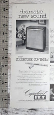 1955 Capehart Vintage Print Ad Amplifier Speaker Equalizer Music Fort Wayne IN picture