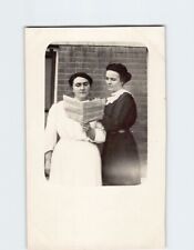 Postcard Vintage Photo of Two Women Reading picture