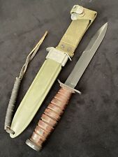 WWII 2 US Army M3 Camillus Paratroopers D-Day Trench Fighting Knife M8 scabbard picture