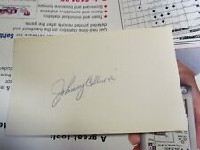 Johnny Callison autographed index card  picture