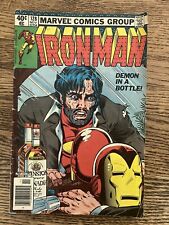 IRON MAN #128 (1979) Demon In A Bottle VF? Key Marvel Alcoholism Cover Pics picture
