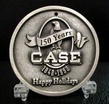 CASE Old Abe Christmas Xmas Ornament 150 Years Pewter Eagle Globe Trademark Logo picture
