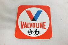 Vintage Valvoline Sticker Orange Hot Rod Race Car Dragster Nascar Era 3 1/2