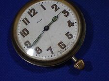 Vintage A. Gindrat 8 Day 15 Jewel 3 Adj Mechanical Wind Car Clock good balance picture