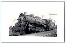 c1940's Locomotive Train #504 Railroad Railway RPPC Photo Postcard picture