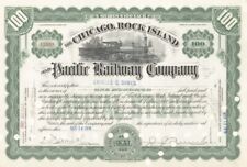 Charles Dawes - Chicago, Rock Island and Pacific Railway - Stock Certificate - A picture
