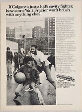1974 Print Ad Colgate Toothpaste Walt Frazier New York Knicks Basketball Star picture