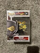 Evangeline Lilly Signed Wasp Funko w/ The Wasp & Hope Van Dyne picture