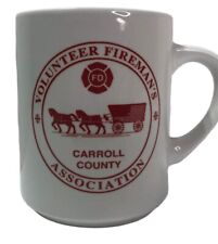 1998 Volunteer Fireman's Carroll County Association, MD - 75th Coffee Cup - mug picture