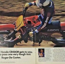 1982 Honda CR480R Roger DeCoster De Coster Dirt Bike Orig 2-PAGE Print Ad VTG MX picture