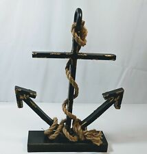 Metal Nautical Ship Anchor With Rope Home Boat Decor  picture