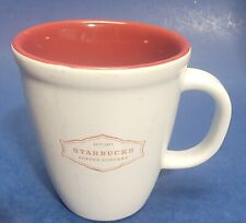 2006 Starbucks Coffee Co. White Abbey Mug With Red Interior 13 Oz classic logo picture