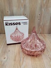 Hershey's Kisses Pink Crystal Candy Dish Godinger picture