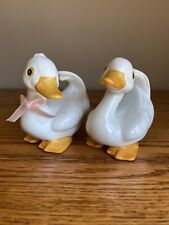 Vintage Homco #1414 Porcelain Duck Figurines. Excellent Condition. Set/2 picture