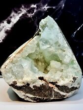 Apophyllite On Silbite Geode Crystal Mineral Specimen picture