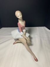 Large TENGRA Porcelain Figurine Of A Sitting Ballerina, 10” by 12” picture