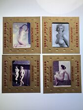 Vtg 60s Original 35mm Slide Transparency Cheesecake Busty Pinup Set Lot X 4 #214 picture