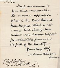 Robert Eden, 3rd Baron Auckland- ALS Signed 1866 picture