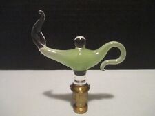 Aladdin Lamp Finial 2010 Green Moonstone w/Flame picture