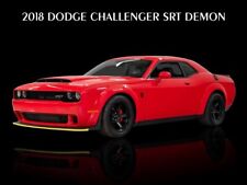 2018 Dodge Challenger SRT Demon in Red Metal Sign: 12x16