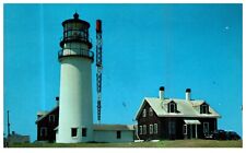 North Truro MA Highland Lighthouse Posted 1959 Vintage Chrome Postcard-R2-6 picture