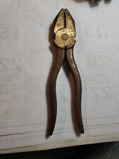 Vintage Brass Beryl Co Wire Cutter Pliers Tool P 300 marked USN navy picture
