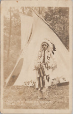 Postcard RPPC Wisconsin WN Milbourn Real Photo Native American Pageant 1928 picture