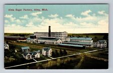 Alma MI-Michigan, Alma Sugar Factory, Antique, Souvenir Vintage Postcard picture