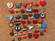 G30-2  PIN 'S HEART LOT NO1 COEUR AMOUR VALENTINE ST VALENTIN + picture