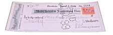 APRIL 1899 OLD COLONY RAILROAD NEW HAVEN RAILROAD COMPANY DIVIDEND CHECK #3584 picture