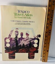 VTG 1973 Texaco Travel Atlas By Rand McNally US, Canada, Mexico 14.75”x11” picture