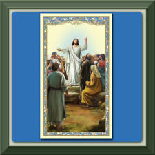 Catholic Holy Card PRAYER Jesus The BEATITUDES ✝️ We Do Combine Shipping ✝️ picture