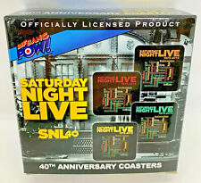 Saturday Night Live 40th Anniversary Coasters Set of 8 - 3 3/4 inch Wooden  picture