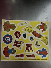 Vintage 1994 Marvel Comics Marvel Hero Kit Mix & Match Stickers Rare X-men Cap picture