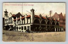 Spokane WA-Washington, Exterior of Davenports Restaurant Vintage Postcard picture