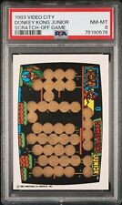 1983 Video City Donkey Kong Junior Scratch-Off Game NM-MT PSA 8 picture