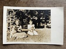 c1910 Eris Lyon & Pets, Essex, Clinton Co, MI - Antique Real Photo Postcard RPPC picture