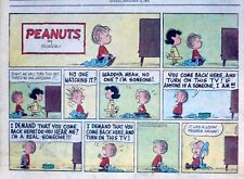 Peanuts by Charles Schulz - large half-page color Sunday comic - Nov. 14, 1965 picture
