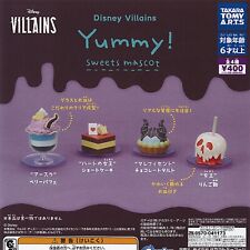 Disney Villains Yummy sweets Mascot Capsule Toy 4 Types Full Comp Set Gacha New picture