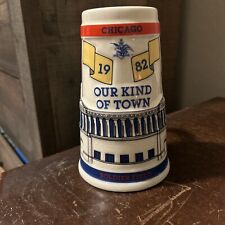 Anheuser Busch 1982 Limited Edition Chicago Our Kind Of Town Beer Stein 8132 picture