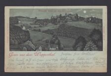 GERMANY 1904 GRUSS AUS WUPPERTHAL CASTLE VIEW POSTCARD BARMEN TO GREFRATH picture