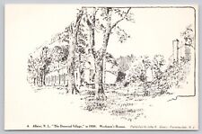 The Deserted Village Workmen's Houses Allaire New Jersey Lithograph Postcard picture