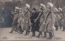  Postcard RPPC Unser Kaiser Wilhelm II mit seinen Söhnen  picture