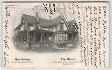 Postcard Vintage 1910 Francis Willard Home of WCTU in Evanston, IL. picture