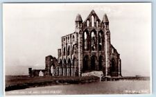 RPPC WHITBY Abbey ENGLAND UK Postcard picture